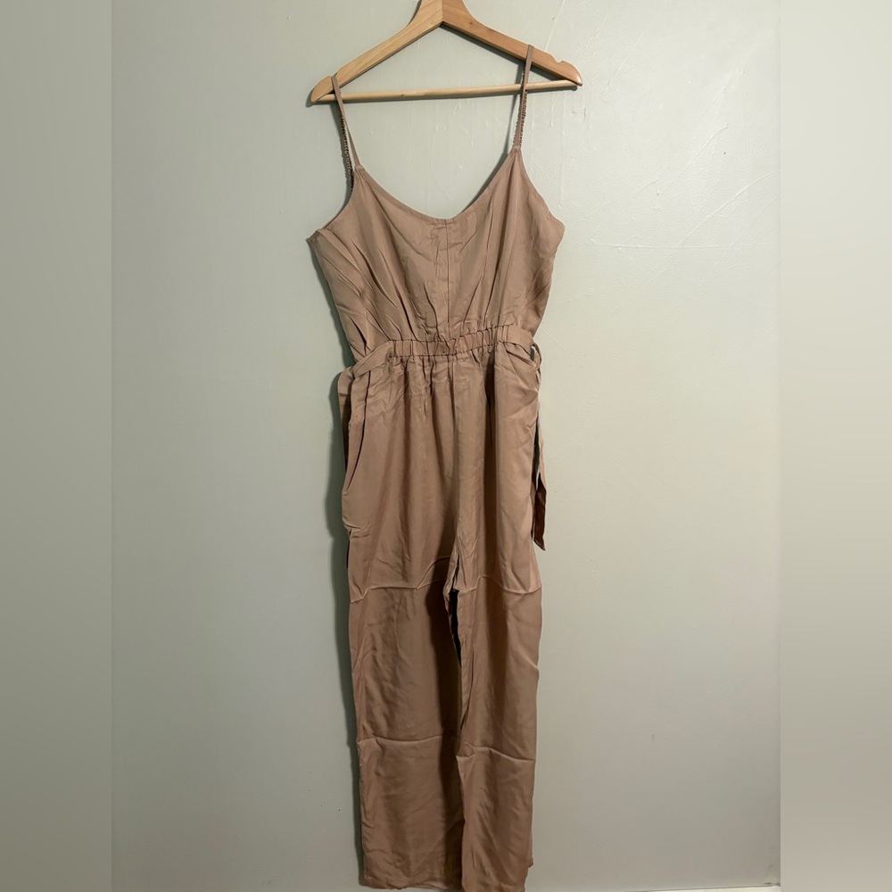 Elegant Tan Jumpsuit